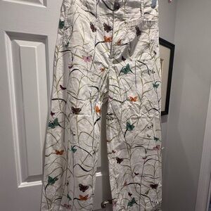 Anthropologie Maeve Colette Pants with Floral Print